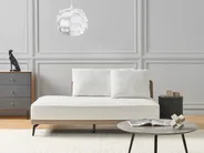 Corner Sofa 3 Seater MYKEN Fabric Off-White Left Hand_939607