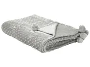Kuscheldecke SAMUR 200 x 220 cm Hellgrau_771164