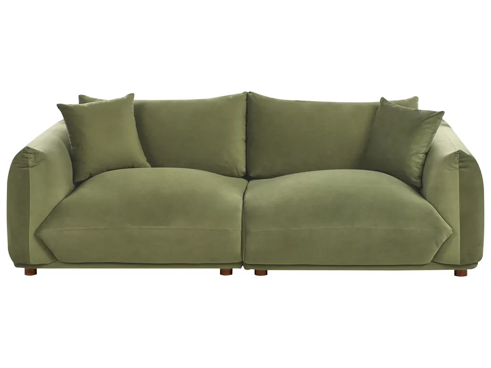 Sofa Set 5-Sitzer LUVOS Samtstoff Grün_972009
