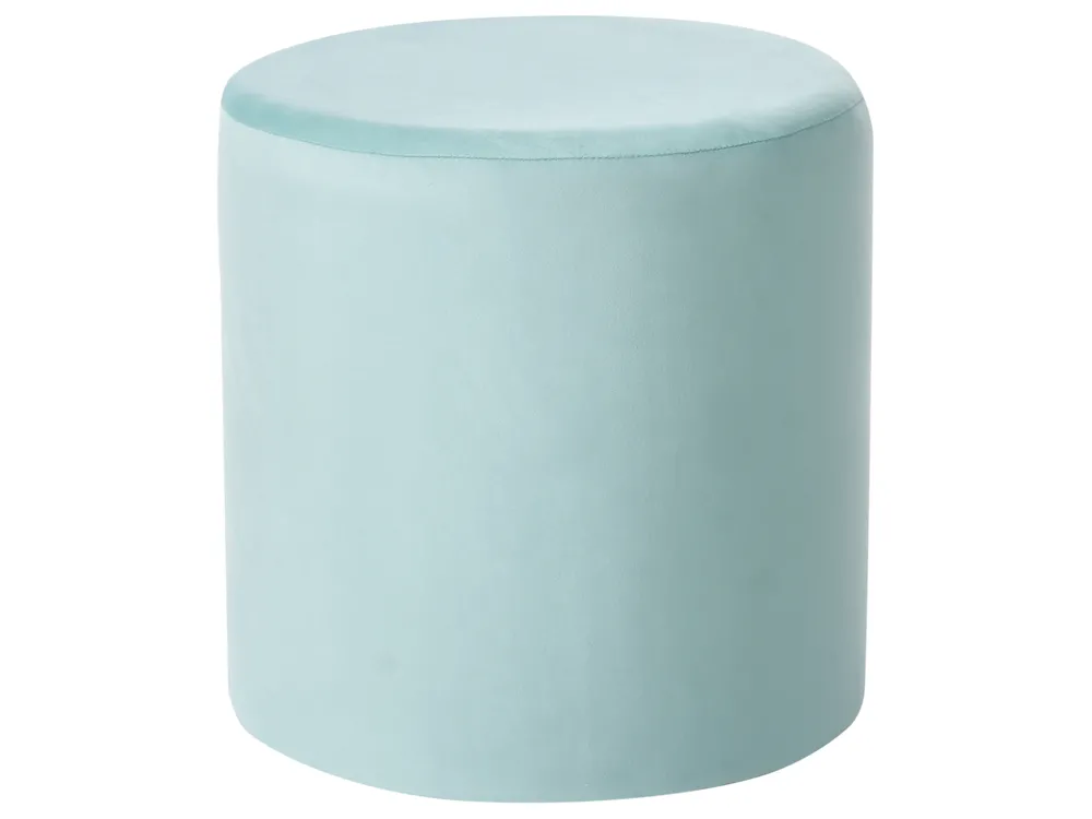 Pouf LOVETT Samtstoff Mintgrün