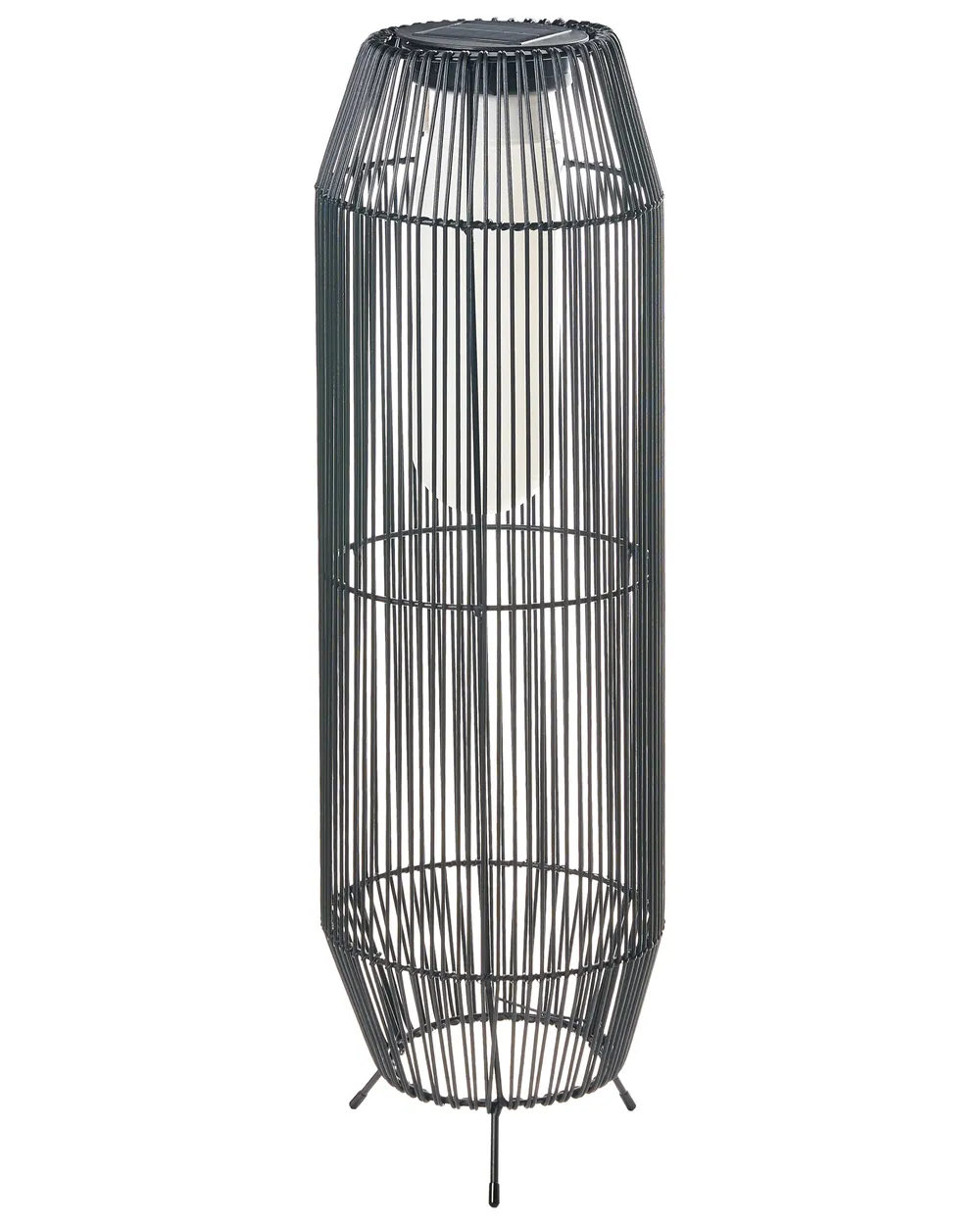 Solarbetriebene Laterne DONGWE 70 cm Schwarz
