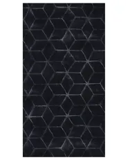 Kunstfellteppich THATTA Schwarz 80 x 150 cm_860213
