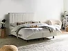 Bett verstellbar Bouclé DUKE II 160 x 200 cm Cremeweiß