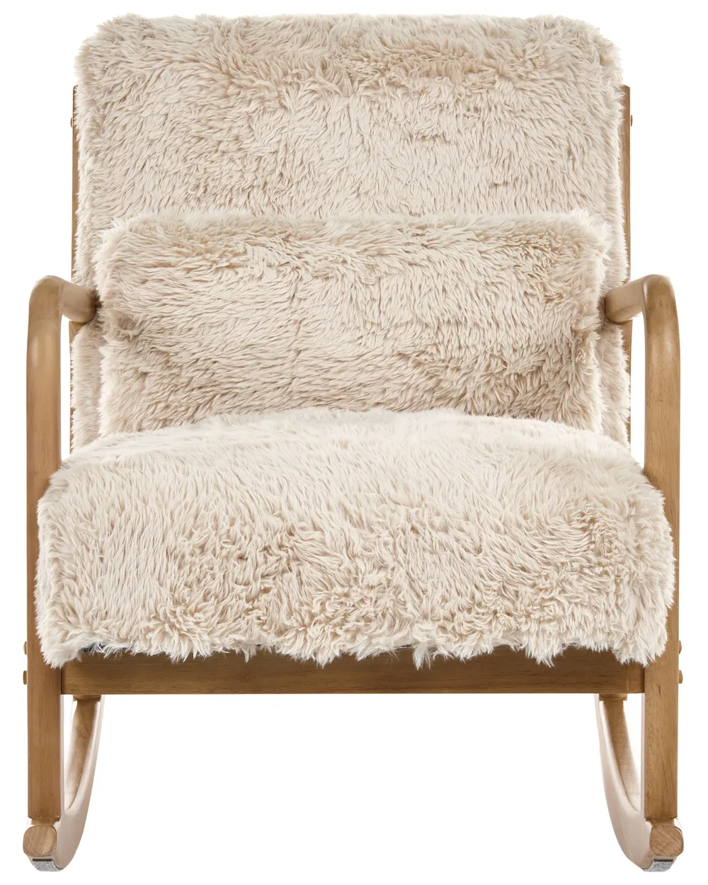 Rocking Chair SKOVDE Faux Fur Light Beige_1098826