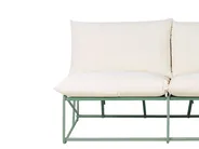 Garden Sofa Set 3 Seater PICO Metal Green_1013101