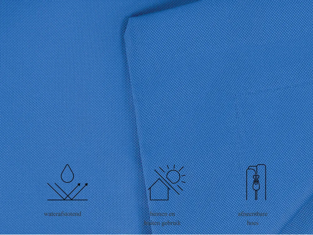 Zitzak 300 L FUZZY 140 cm 180 cm Donkerblauw_1024467