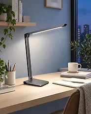 LED Schreibtischlampe PICTOR mit Dimmer Dunkelgrau_1187158