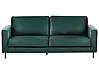Sofa 3-Sitzer SAVALEN Samtstoff Dunkelgrün