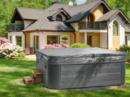 Outdoor Whirlwanne mit LED ARCELIA Grau_825052
