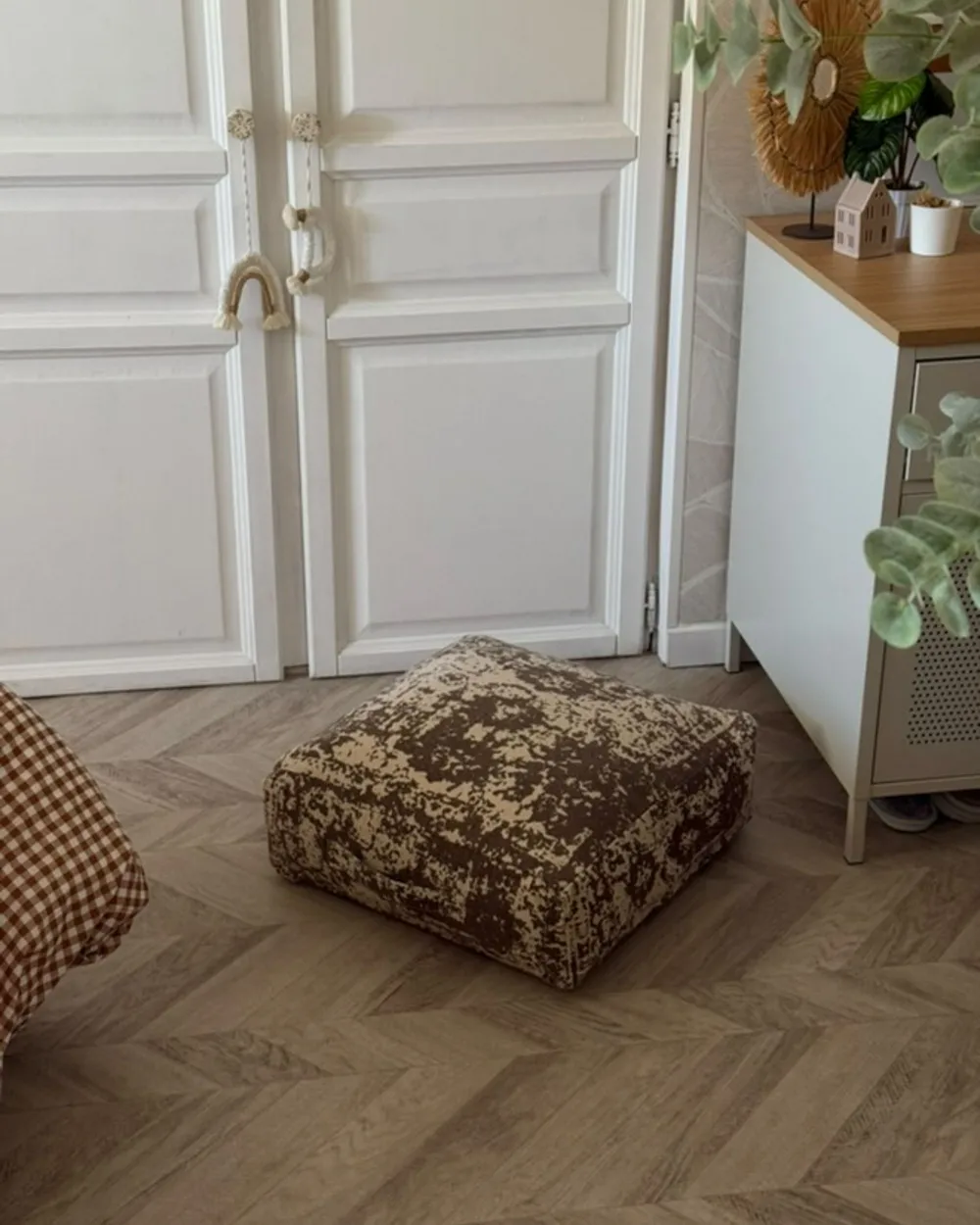 Pouf SHASA Baumwolle Beige_987847