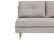 Living Room Set 6 Seater JERSLEV Fabric Grey_1013819