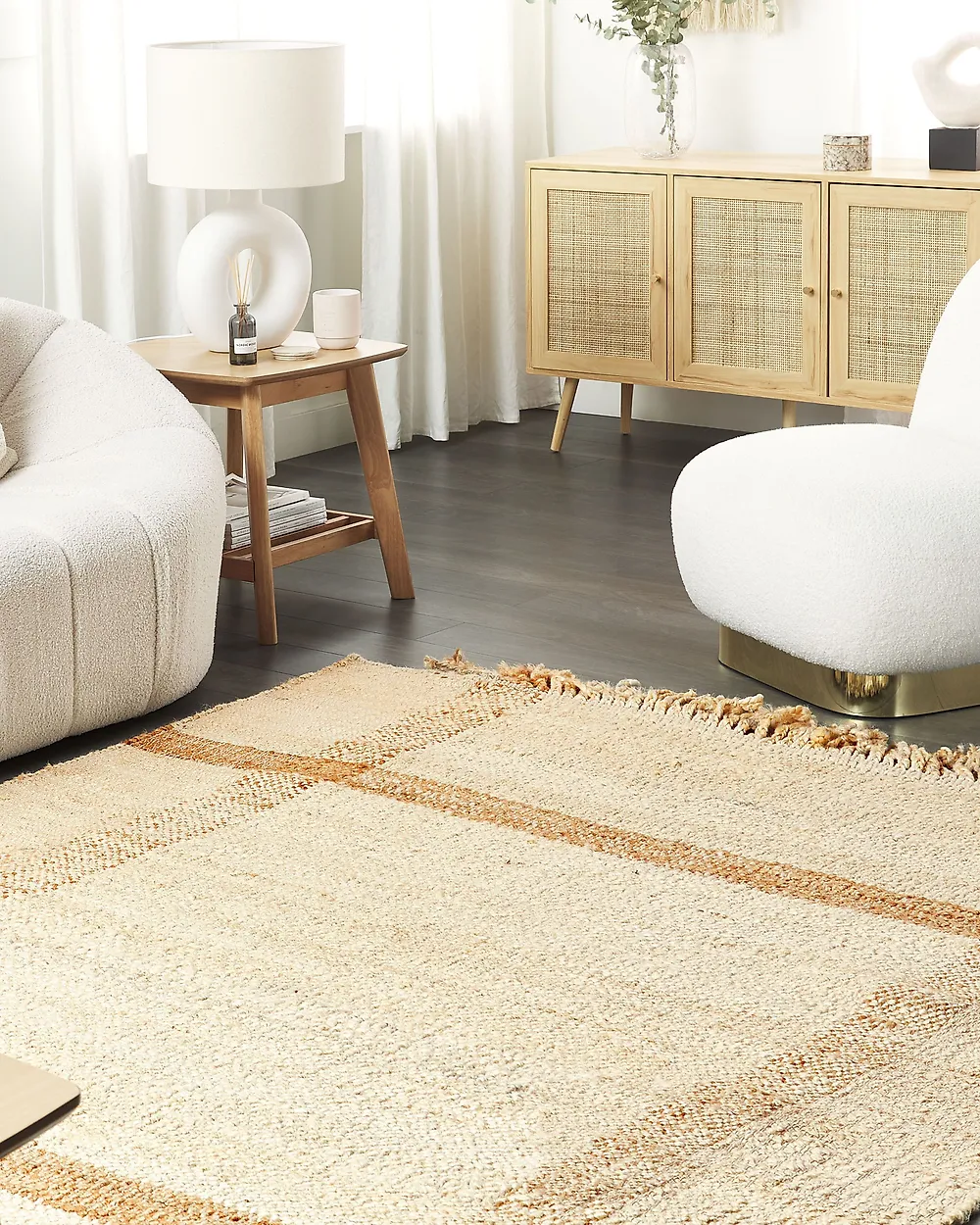Rug YELMEZ Beige 160 x 230 cm Jute_1182491
