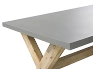 Gartenmöbel Set 4-Sitzer MAROS/OLBIA inkl. Kissen Beton Hellbraun_824142
