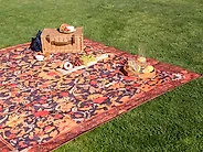 Piknik deka DILBAR 200 x 200 cm Crveno_942358