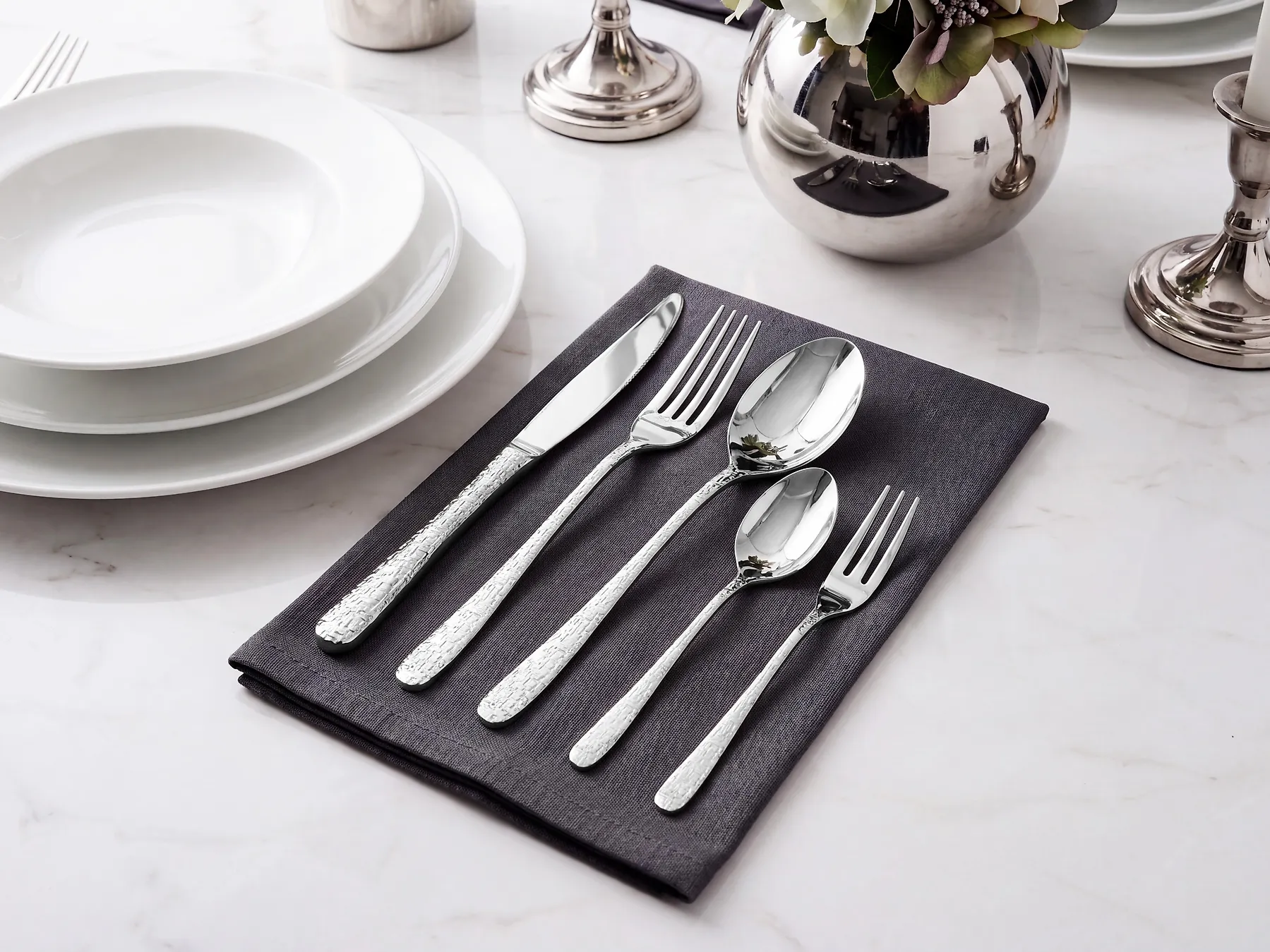 Besteckset 30-teilig CORZETTI Silber_1183437