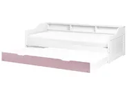 Sklopivi krevet Borovo drvo EDERN 90 x 200 cm Ružičasta_980351