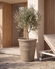 Blumenkübel AGISTRI 46 cm Taupe_1087638