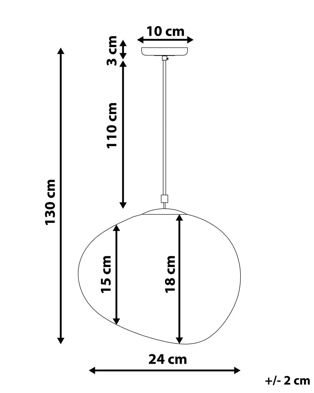 Pendant Lamp LIFFEL Glass White_703094