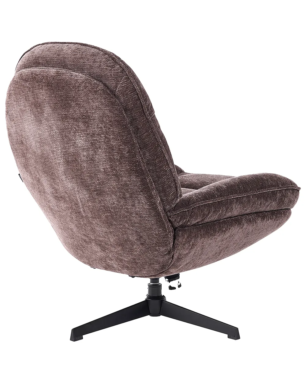 Fauteuil pivotant AREMARK Tissu chenille Marron foncé_1162094