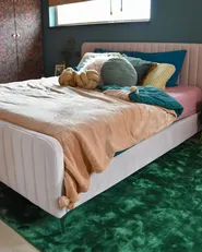 Kuscheldecke TERKE 200 x 220 cm Hellbraun_982500