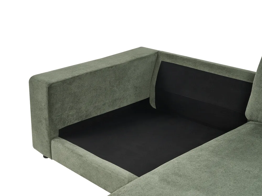 Ecksofa 3-Sitzer LOFOTEN Stoff Grün linksseitig_1099065