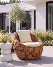 Gartenstuhl LERICI Rattan Naturfarben_1131688