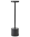 Kabellose LED Tischlampe LIZANDRO mit Dimmer Metall Schwarz