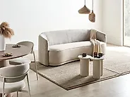 Sofa 3-Sitzer ROSET Stoff Hellbeige_1184607