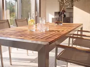 Garden Dining Set 8 Seater GROSSETO Eucalyptus Wood Brown/ Beige_778043