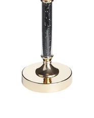 Kerzenständer ABBEVILLE 41 cm Glas Schwarz_788847