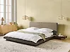 Bett mit Lattenrost Bouclé ZEN 160 x 200 cm Dunkle Esche