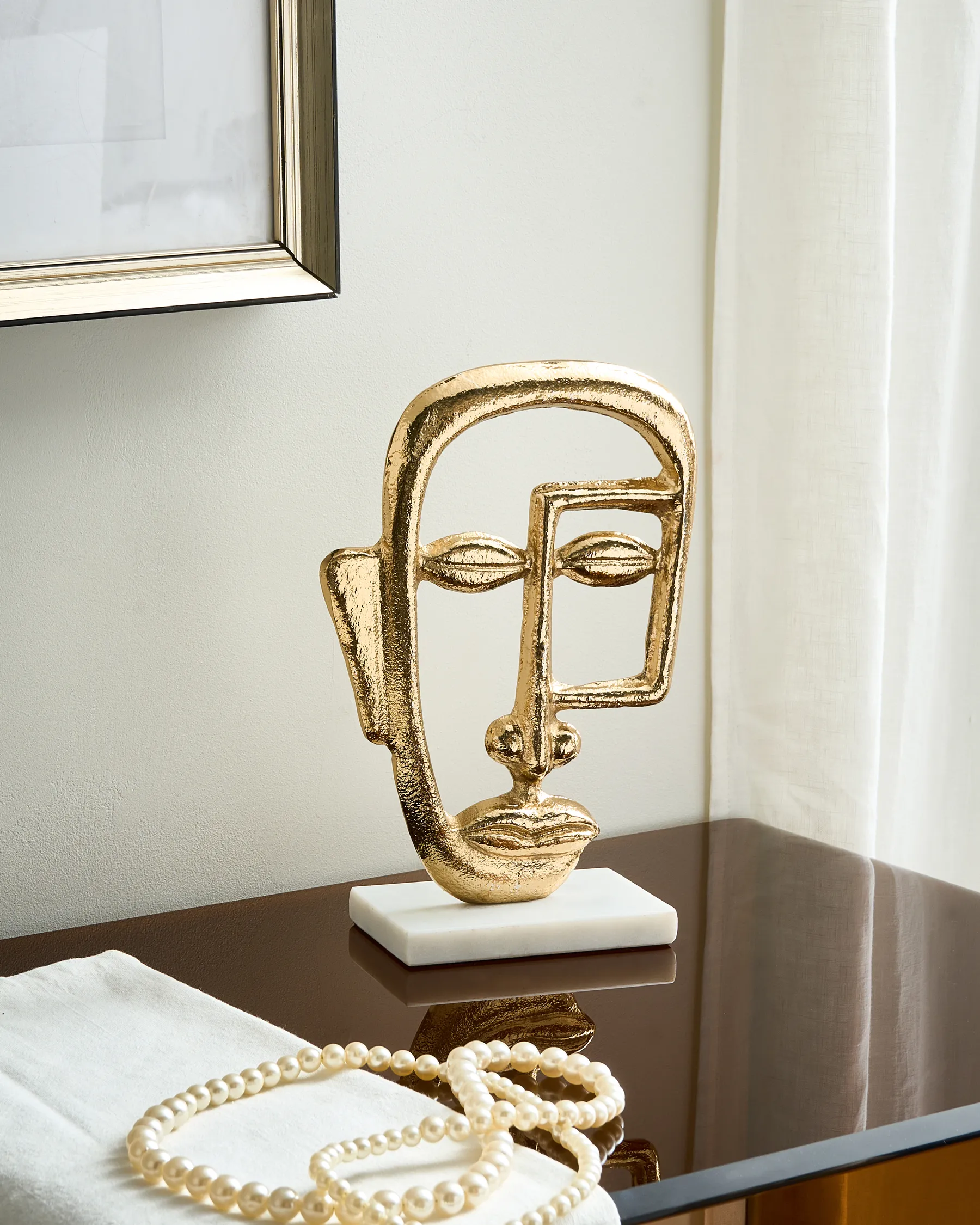 Figurine Face MOSKO Metal Gold_1009424