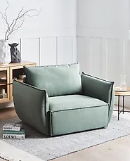 Armchair KUNES Fabric Light Green_1185251