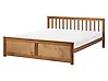 Bett mit Lattenrost Kiefernholz OLENDON 160 x 200 cm Braun