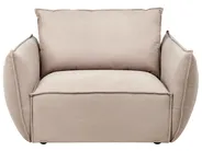 Living Room Set 5 Seater KUNES Fabric Taupe_1013390