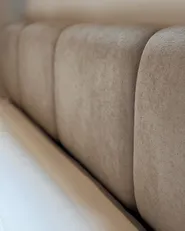 Bett mit Lattenrost Stoff ORVILLE 160 x 200 cm Taupe_1048039