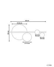 LED Wall Lamp PARITA Metal Black_866956
