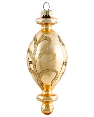 Weihnachtskugel 70er Set FLICKER Glas Gold_1028370