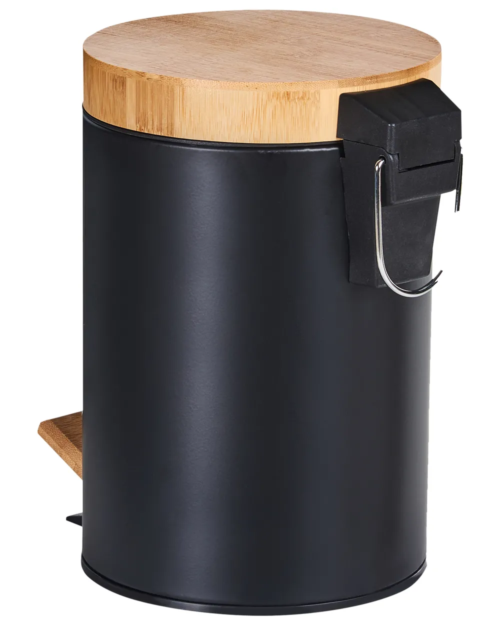 Set of 2 Pedal Waste Bins 3 L ECOSMART Metal Black_992931
