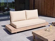 Gartensofa 2-Sitzer MARETTIMO zertifiziertes Akazienholz Beige_1154054