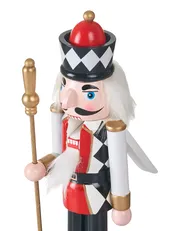 Dekofiguren 3er Set RICKLEAN 30 cm Nussknacker Rot / Weiß_1027635