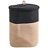 Aufbewahrungskorb SILOPI Baumwolle Schwarz / Beige