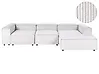 Modul Ecksofa 4-Sitzer ARDAL Cord Cremeweiß linksseitig