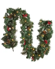 Weihnachtsgirlande LED TENALA 180 cm Grün_813303