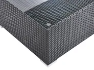 Garten Ecksofa mit Tisch 4-Sitzer SANO Polyrattan Schwarz linksseitig_975979
