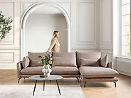 Ecksofa GALLO Kunstwildleder Hellbraun linksseitig_1182672