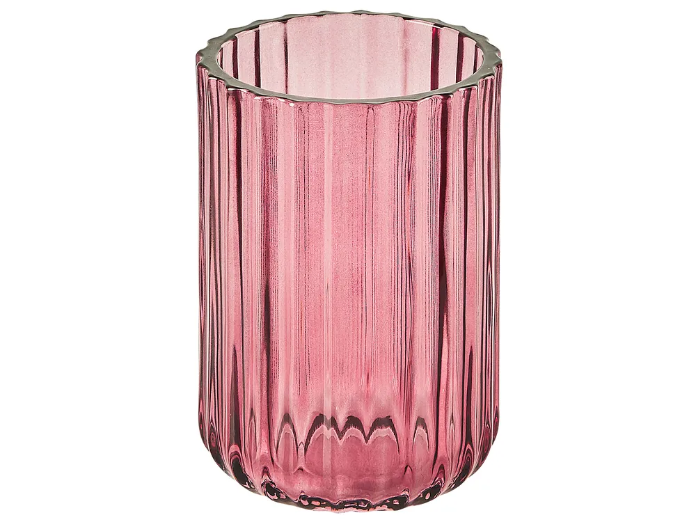 Set de 4 accessoires de salle de bain CARDENA Verre Rose_825309