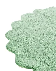 Kids Rug ANEGUNDI  Green ø 120 cm Cotton with Cushion_1135060
