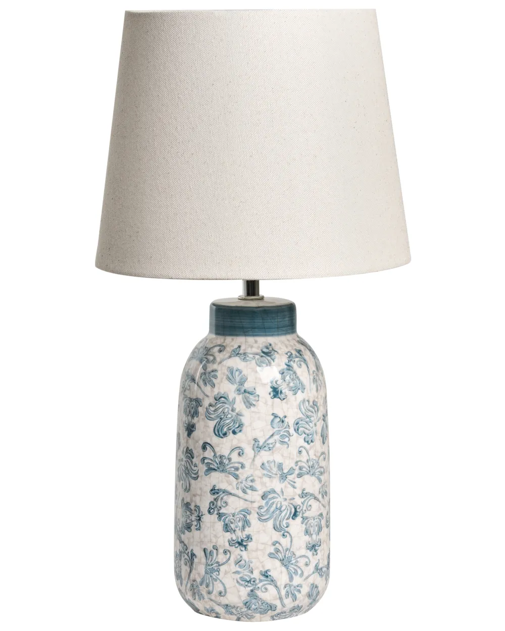 Tischlampe LEMPA Keramik Weiß / Blau