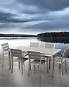 Set of 6 Garden Chairs VERNIO Grey
